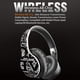 thumbnail image 2 of Auriculares inalámbricos Graffiti, plegables, compatibles con Bluetooth 5.0, auriculares deportivos para juegos para teléfonos móviles, negro, blanco seitruly EL000142-02B, 2 of 2