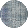 thumbnail image 1 of Ahgly Company Indoor Round Contemporary Blue Gray Abstract Area Rugs, 6' Round, 1 of 6