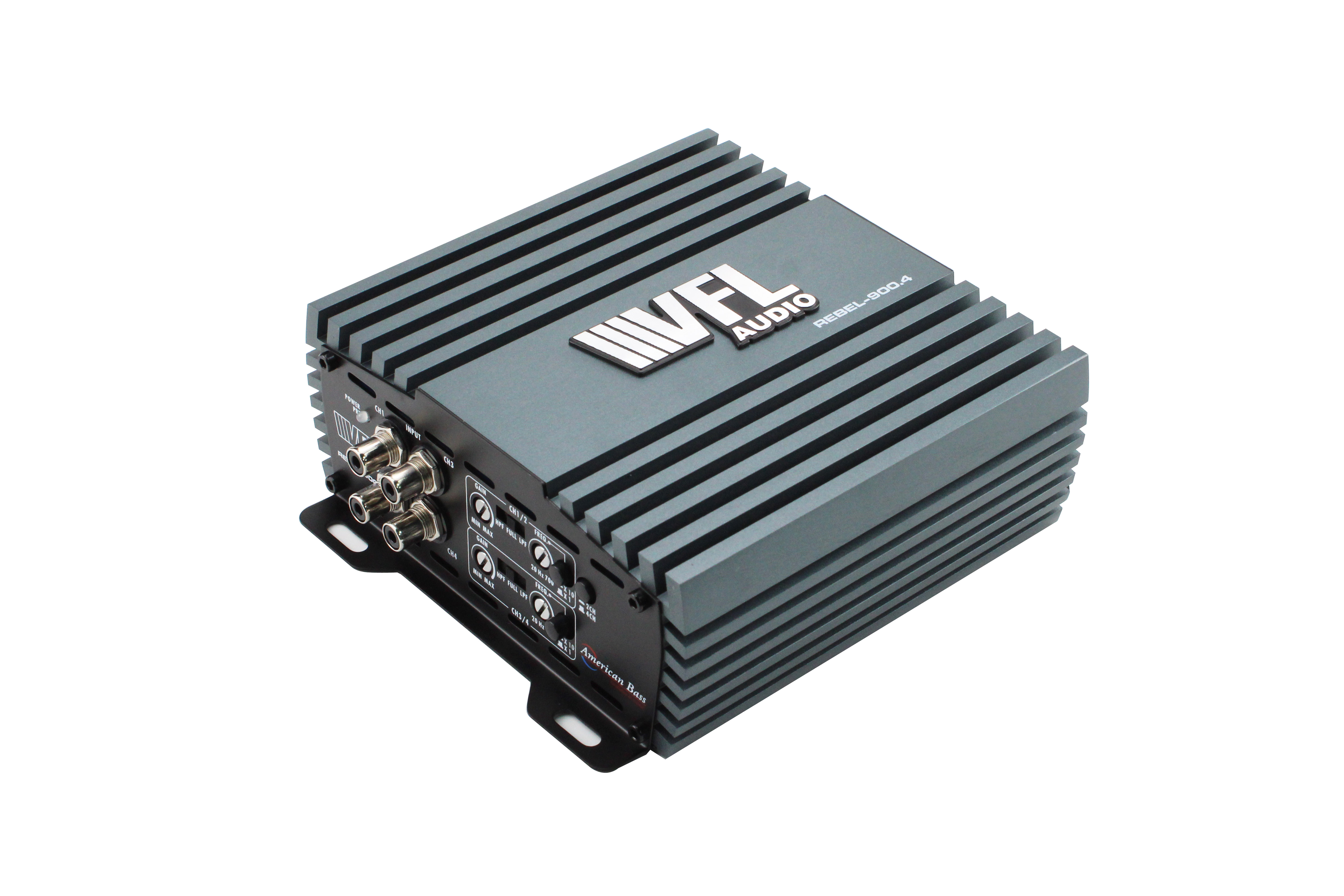 American Bass 880 Watts 2-Ohm 4-Channel Class D Digital Amplifier REBEL-900.4