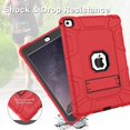 thumbnail image 5 of Timism Funda Para Ipad Air 2ª Generación 2014 Ipad Air 2 Funda Con Soporte 3 En 1 Funda Protectora Híbrida De Tres Capas Resistente A Los Golpes Para Ipad Air 2 A1566 A1567 (Rojo + Negro), 5 of 5