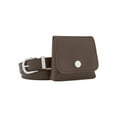 thumbnail image 1 of Mochila de Cintura INSPIRE CHIC para Mujeres, Cinturones de Cuero Sintético con Mini Bolsa Extraíble, Pequeño Bolso de Cintura Color Café, 1 of 6