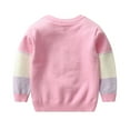 thumbnail image 4 of Esaierr Toddler Kids Girls Knit Sweaters Kids Cotton Casual Pullover Sweater Tops for 1-7Y, 4 of 5