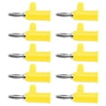 thumbnail image 3 of Stackable 10pcs Stackable Banana Plug 4mm/0.2in Solderless Brass Standard Size Stackable Banana Connector for Security Accessories, 3 of 7