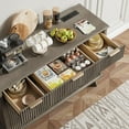 thumbnail image 6 of Vecenuy Buffet Cabinet Fluted Sideboard 47.2" Accent Cabinet with Adjustable Shelves，Modern Coffee Bar with Charging Station, for Dining Room, Living Room, Grey, 6 of 8