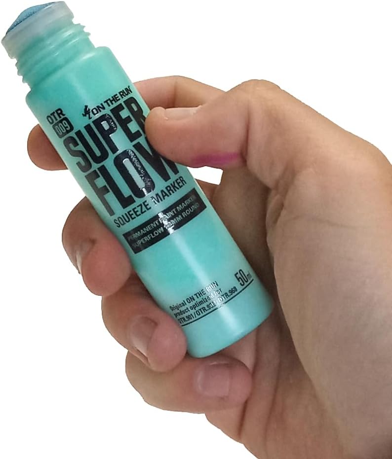 On The Run OTR.009 Superflow Alcohol Paint Markers, 50mL, 18mm Nib, Pastel Set of 4