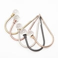 thumbnail image 6 of U Shaped Curtain Holdbacks, Curtain Tiebacks Hooks with Clear Crystal Ball, Curtain Tie Backs Wall Mounted Metal Drapery Pull Backs Tassel Curtain Holders for Drapes, Home, Gold, 6 of 9