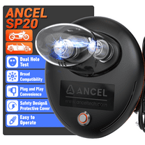 ANCEL Spark Plug Tester, Automotive Engine Ignition Coil Tester, Double Hole Testing Spark Plug Detector, Protective Cover Design, Car Ignition Analyzer Diagnostic Tool for 12V Gasoline Vehicles