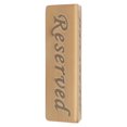 thumbnail image 4 of Reservation Sign Antique Bronze Stainless Steel English Reserved Seat Sign Notice Board, 4 of 5