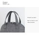 thumbnail image 5 of onlyliua para El Hogar Almuerzo para Mujeres y Hombres, Lonchera Térmica, Bolsa de Mano, Mini Bolsa de Almuerzo para Adultos y Niños, Bolsa de Almuerzo de Doble Capa para El Trabajo, La Escuela o Los, 5 of 7