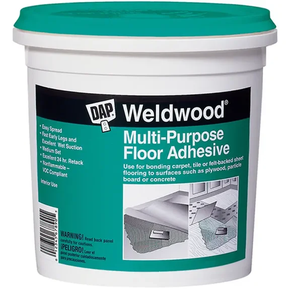 DAP Weldwood Wood Floor Adhesive, 1 QT Off White
