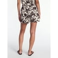 thumbnail image 4 of Time and Tru Women's Linen Blend Shorts, Sizes XS-XXXL, 4 of 6
