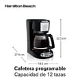 thumbnail image 4 of Cafetera Programable Hamilton Beach 12 tazas 49615 Negra, 4 of 4