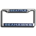 thumbnail image 1 of Seattle Seahawks License Plate Frame Laser Cut Chrome, 1 of 1