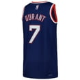 thumbnail image 3 of Men's Nike Kevin Durant Blue Brooklyn Nets Swingman Player Jersey - City Edition, 3 of 3