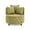 Khaki Green, variant on Modern Velvet Upholstered Swivel Chair for Living Room, with Button Tufted Design and Movable Wheels, Round Arm Chair, Comfy Corner Chair, Including 3 Pillows (Khaki Green)