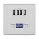 thumbnail image 2 of Estación de carga del enchufe de pared del cargador USB de la luz LED de 4 puertos para la astilla de los sitios de construcción 36V, 2 of 8