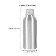 thumbnail image 2 of Leakproof Aluminum Liquid Container Travel Bottles for Cosmetics Silver Refillable 5Pcs, 2 of 3