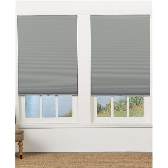 Safe Styles UBE325X64GR Cordless Blackout Cellular Shade, Gray - 32.5 x 64 in.