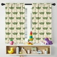 thumbnail image 5 of Blackout Kids Curtains,Beige Crocodiles Hearts Pattern Childrens Insulated Curtains Set Of 2,Bedroom Essentials,Toddler Room Decor 42"x54", 5 of 5
