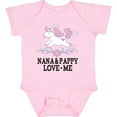 thumbnail image 3 of Inktastic Nana and Pappy Love Me Grandchild Unicorn Girls Baby Bodysuit, 3 of 5