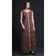 thumbnail image 3 of Bimba Floral Women Long Floral Party V NeckÂ&nbsp;DressÂ&nbsp;Front Slit Sleeveless Maxi Gown-Medium, 3 of 5