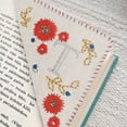 thumbnail image 1 of Hml 26 Letters Elegant Personalized Hand Embroidered Corner Bookmark Four Seasons Fun Bookmark Decoration Handmade Custom Letter Bookmark Hand Stitched Corner Bookmark, 1 of 5