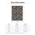 thumbnail image 5 of Rateoe Autumn Fox Owl Pattern Flannel Throw Blanket, Ultra-soft Blanket for Bed, Couch, Car, Hypoallergenic Anti-pilling blanket-60"x50"(Vertical), 5 of 6