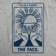 thumbnail image 2 of Womens Tale Of A Tuesday Taco T Shirt Funny Taco Tuesday Tarot Card Graphic Tee Womens Graphic Tees, 2 of 9