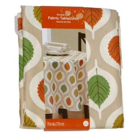 UPC 766686969207 product image for Simple Leaf Fabric Harvest Leaves Autumn Tablecloth Table Cloth 60x84 Ob | upcitemdb.com