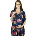 thumbnail image 5 of Bimba Maternity Kaftan With Belt Rayon Nursing Night Gown, Front & Back Buttons, 5 of 7