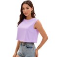thumbnail image 3 of DARING DIVA Stylish Loose Fit Women's Top with Crew Neck Design XL Lilac, 3 of 7