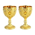 thumbnail image 4 of GROWTH TANK 2 Pcs Gobelet Design Rétro Incassable Vaisselle Gaufrée Or Jaune, 4 of 9