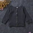 thumbnail image 3 of Boys Girls Button-down Cardigan  Solid Color Sweater  Casual Outerwear, 3 of 9