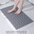 thumbnail image 6 of LAZIOEGR Anti Slip PVC Bathtub Mat with Strong Suction Cups and Quick Drain Holes, Soft Cushioned Shower Floor Mat for Home Bathroom Security, 15.75 x 27.56 in / 40 x 70 cm, 6 of 9