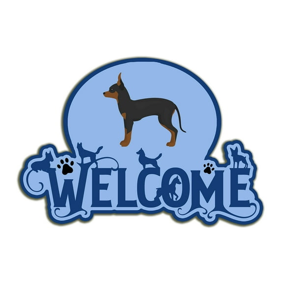 English Toy Terrier #1 Welcome Door Hanger Decoration
