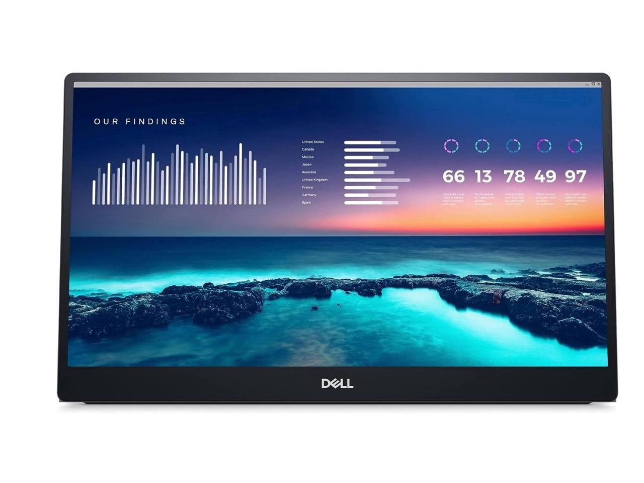 Dell P1424H 14 Class Full HD LED Monitor - 16:9 - Black" DELLP1424H