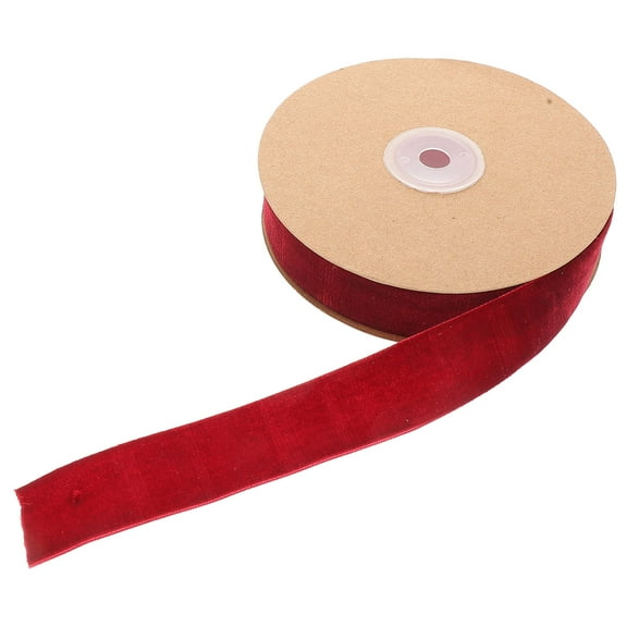 PTOOTP Red Plain Ribbon Roll for Wedding, Party Decorations, Wrapping, Craft Supplies, 1 Roll
