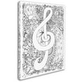 thumbnail image 2 of Trademark Fine Art "J-Clef Doodle" Canvas Art by KCDoodleArt, 2 of 3