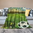 thumbnail image 2 of Orinice  Soccer Blanket, Birthday Gifts for Son Daughter, Soccer Throw Blanket Lightweight Soccer Blanket for Boys Girls Soft Fleece Blankets Cozy Bed Throws for Bed Couch Sofa, 60x80in, 2 of 6