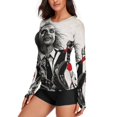 thumbnail image 2 of Beetlejuice Women's Sunscreen Shirt Long Sleeve Workout Tops Crewneck Soft Comfy Tees Casual T-Shirt M, 2 of 7