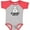 Baseball Heather and Red, variant on Inktastic My Godfather Loves Me Godson Bear Boys or Girls Baby Bodysuit