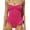 Hot Pink, variant on Sngxgn Women's Swimsuit Bathing Suit V Neck Ruffled Swimwear Adjustable Straps(Orange,S)