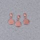 thumbnail image 5 of 20pcs 12mm DIY Bandeja Base Colgante Encantos Accesorios de fabricación de joyas de cobre con broche de langosta para collar pulsera (oro rosa), 5 of 5