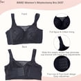 thumbnail image 5 of BIMEI Women Mastectomy Bra Breast Prosthesis with Pockets Wirefree Comfort Plus Size Everyday Bra 2437,Black,34 for B/C/D, 5 of 6