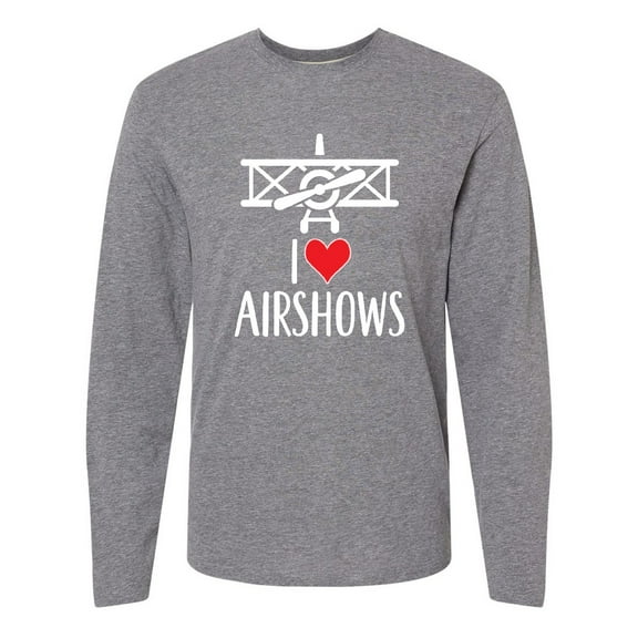 Inktastic I Love Airshows Long Sleeve T-Shirt