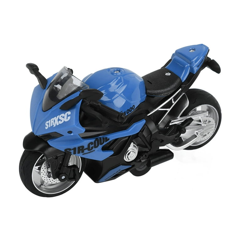 Kids Motorcycle Toy Pull Back High Simulation Alloy Motorcycle Model Toy For Collection Green Blue White