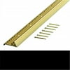 Md Building Products 79137 72 x 1.38 in. Satin Brass Fluted Carpet Gripper With Teeth A808