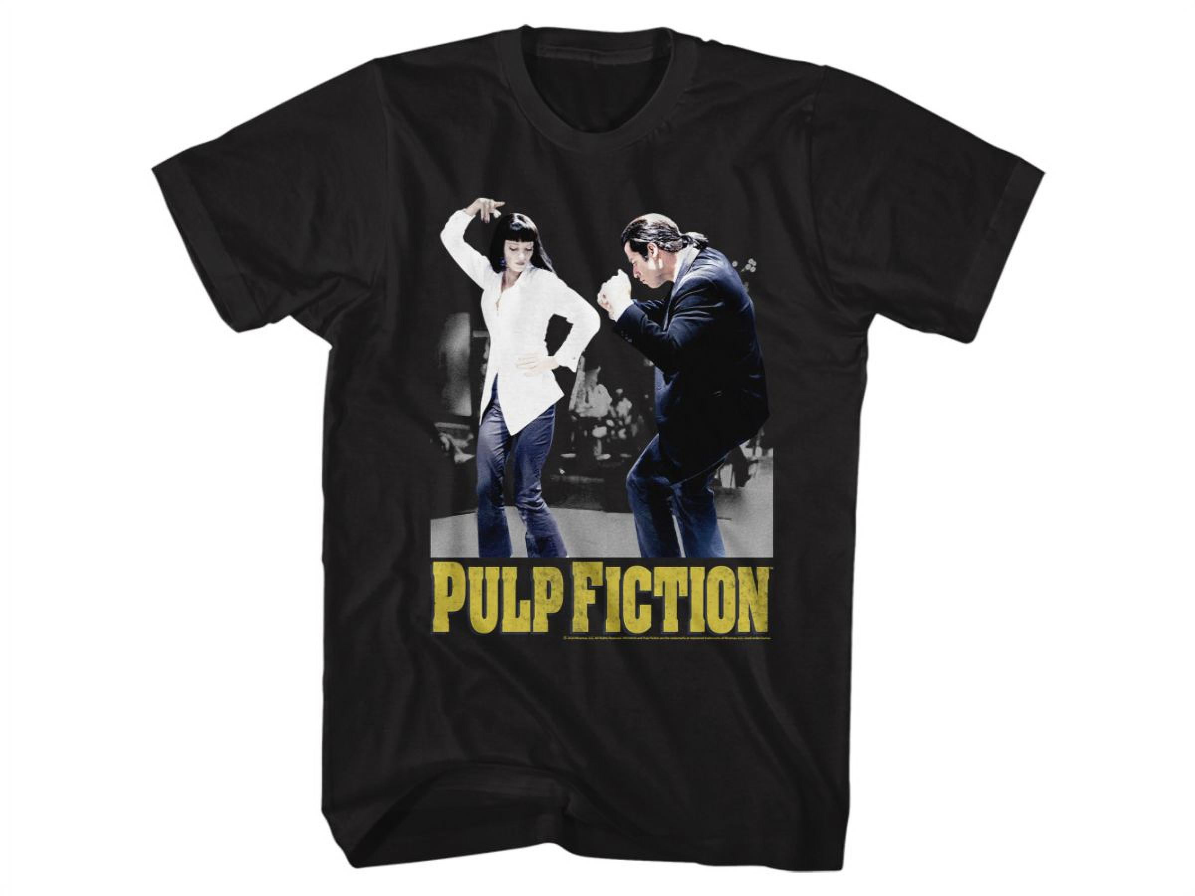Pulp Fiction 90s Movie Mia and Vincent Dancing Adult Short Sleeve T-Shirt  Graphic Tee