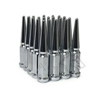 20 Chrome Spike Lug Nuts 1/2"-20 Fits Ford Explorer Bronco F-150 Mustang   Key