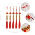 thumbnail image 6 of Niceauty 6pcs Chinese Knot Lucky Hanging Pendants Red Polyester Home Ornament Car Decoration, 6 of 6